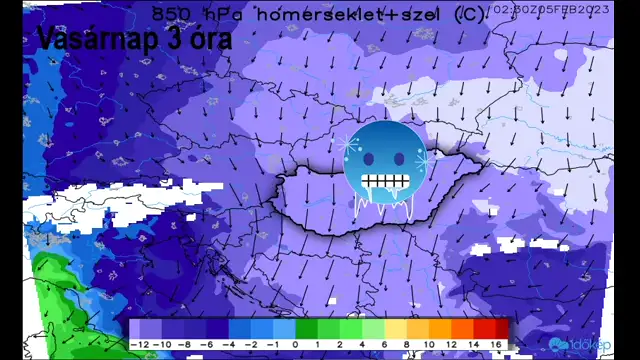 Viharos széllel tör ránk a sarkvidéki hideg