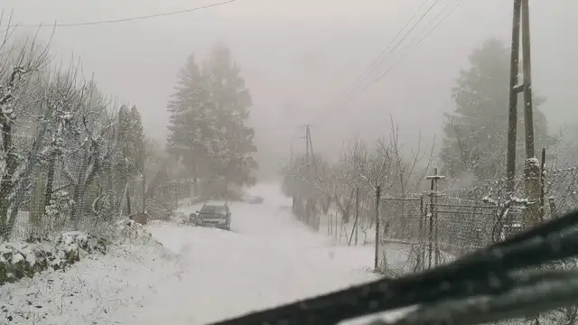 intenzív havazás 250 méteren