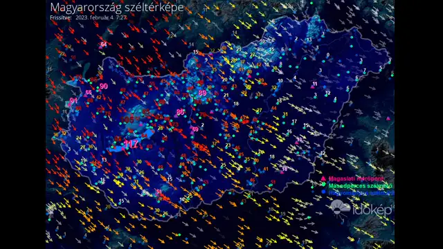 117 km/órás széllökést mértünk Fonyódon