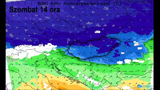 Így érkezik a lehűlés a meteorolgóiai tél utolsó hétvégéjén