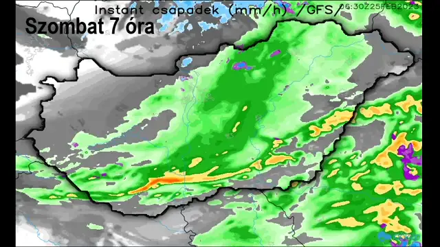 Szombati hidegfront: hó, zivatar is lehet