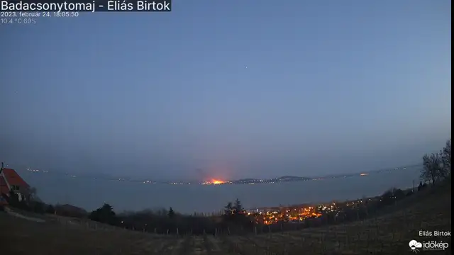 Kigyulladt a nádas Fonyódnál