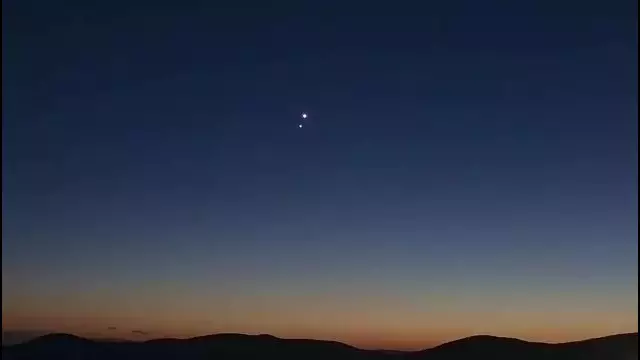A Vénusz és a Jupiter tánca az égbolton