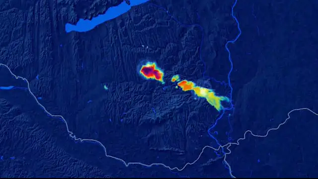 Jégesőt okozó zivatarok a Dunántúl déli részén