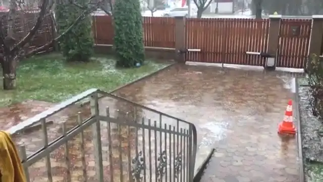 Jégeső kísérte a zivatart Székesfehérváron