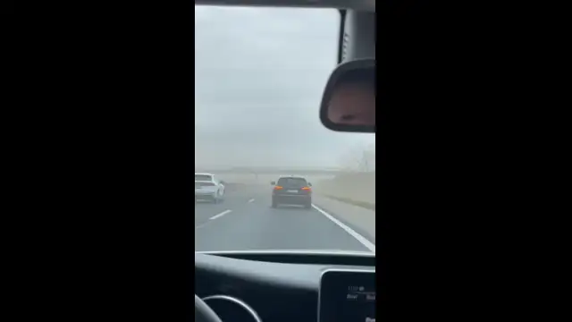 Porvihar az M1-es autópályán