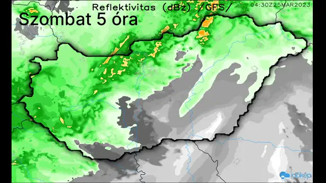 Hidegfront érkezik péntek éjjel