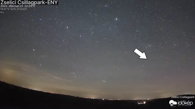 Együttállás és sarki fény a Zselicben