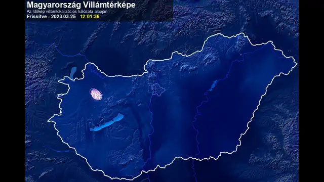 Zivatarok alakultak ki a Bakonyban
