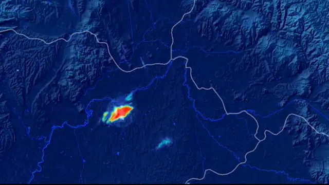A szombati LP-szupercella radarfelvételünkön