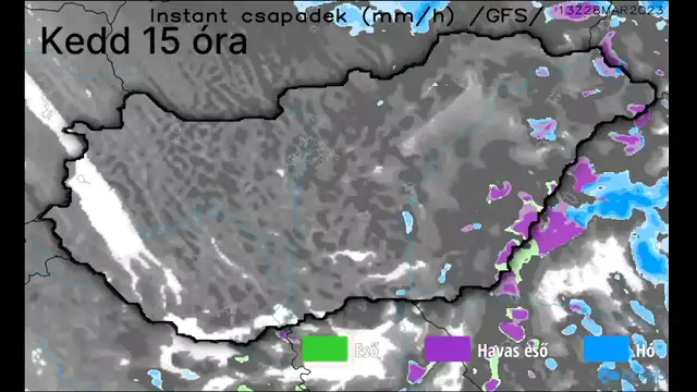 Hózivatarok is lehetnek kedden