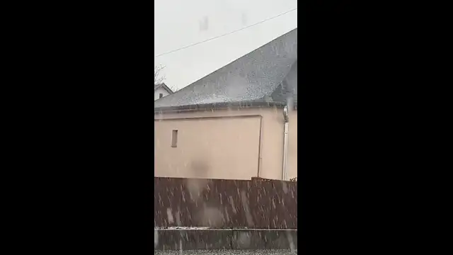 Jégeső zúdult Ebesre