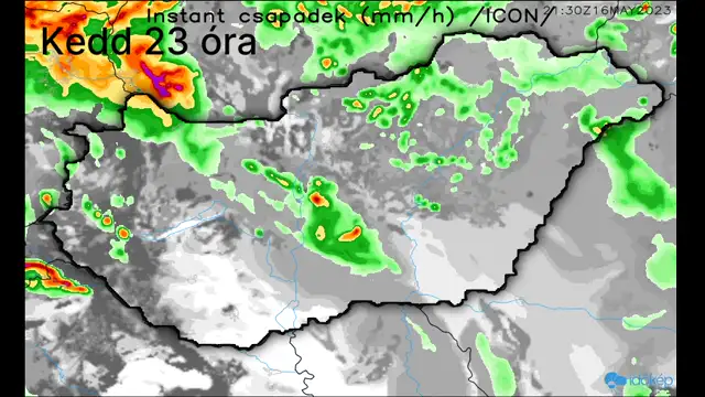 Csapadékos folytatás, kedd délutántól zivatarok is jönnek