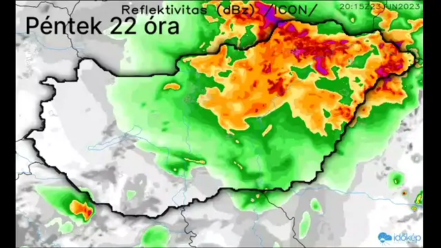 Heves zivatarokkal érkezik a hidegfront