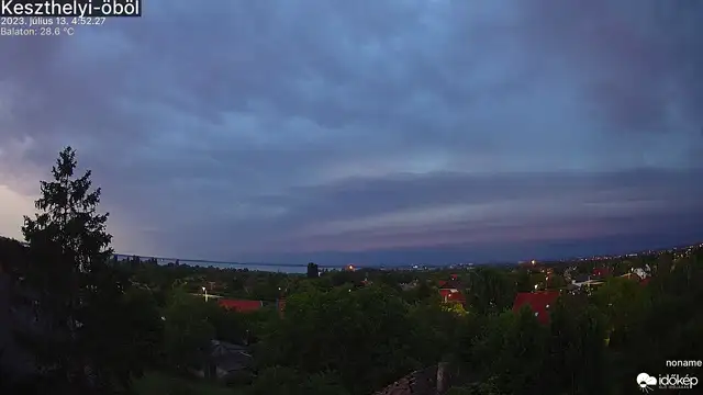 Bow-echos zivatarlánc a Dunántúlon