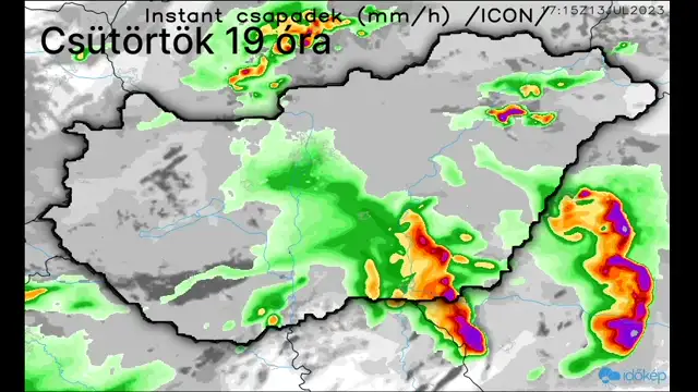 Heves zivatarok jönnek délután is