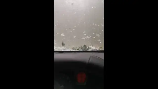 Jéggel jött a vihar Bánkútra