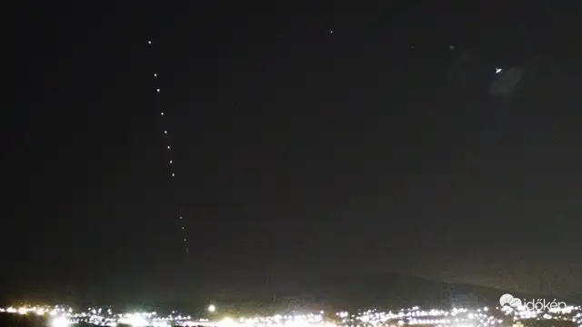 Starlink műholdak húztak át a Dunántúl fölött