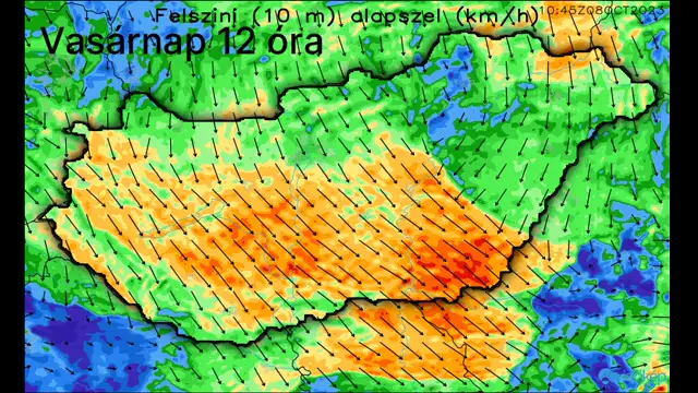 Nagy széllel jön a front