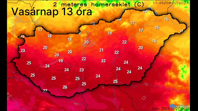 Így ömlik be a hideg vasárnap