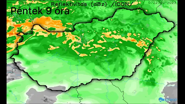 Nagy eső jön péntekre