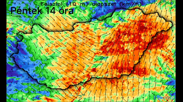 Viharos szél söpör végig az országon