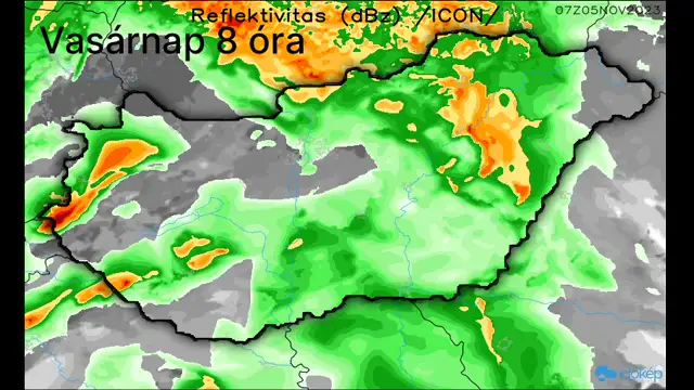 Ilyen gyorsan megy át a csapadék