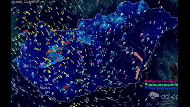 Ott a ciklon középpontja