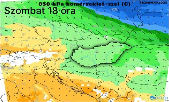 Fagyos levegő nyaldossa észak felől a Kárpát-medencét