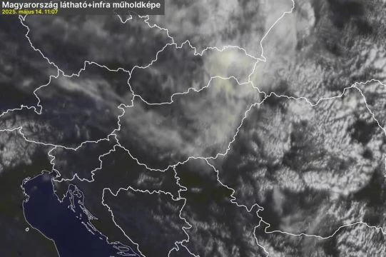 Fátyolfelhők vonulnak fel a közeledő front előtt