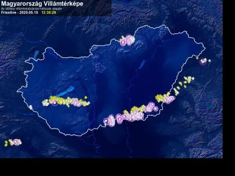 Zivatarok az országban - 2025.05.15.
