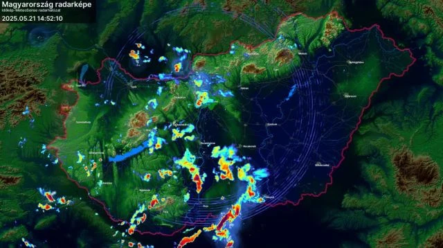 Lassan araszolnak a záporok, zivatarok