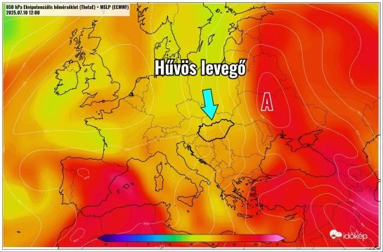 Nem tér vissza forróság, hűvösebb levegő érkezik