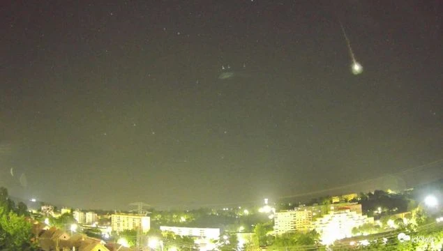 Komlóról élesen látszódott a tűzgömb