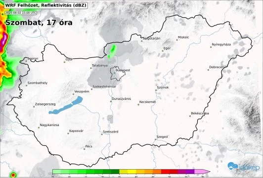 Szombat este érkeznek a zivatarok