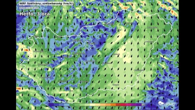 Északi szél enyhíti a hőséget hétfőn