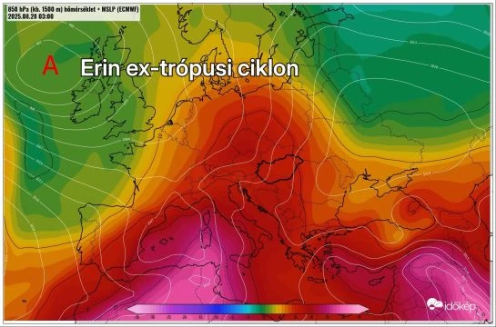 Az Erin hurrikán maradványa hozza vissza a hőséget