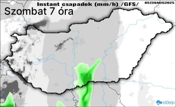 A hétvégi zivatarok várható érkezése