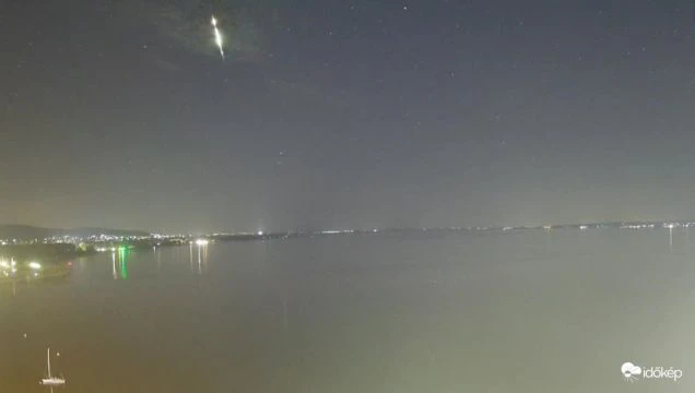 Tűzgömb Keszthelyről nézve