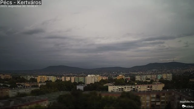 Így érkezett Pécsre a vihar