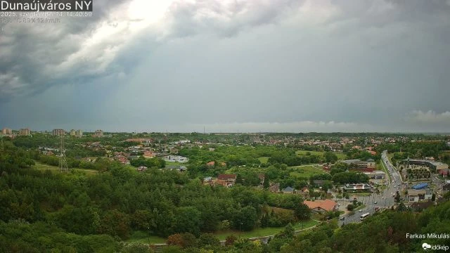 Felhőszakadás okoz villámárvizet Dunaújvárosban