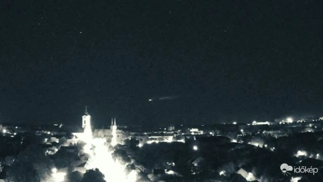 Égő űrszemét Békéscsabáról