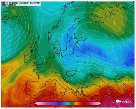 Így árasztja el a Európát a hideg légtömeg