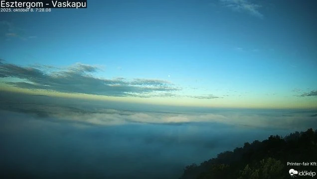 Ködív és glória tündökölt Esztergomnál