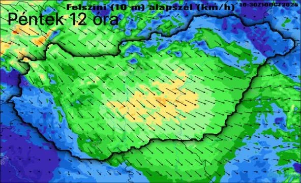 Huzatos lesz a péntek