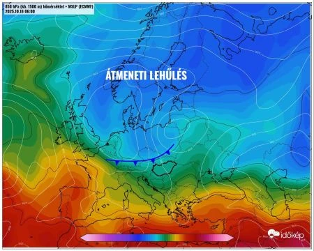 Újabb hidegfront jön szombaton