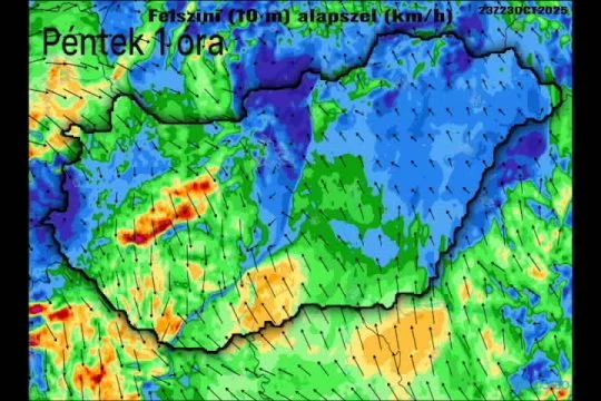 Így érkezik a front