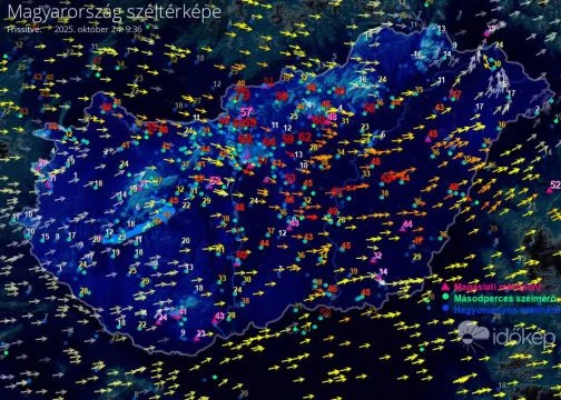 Keleten tovább tombol a szél