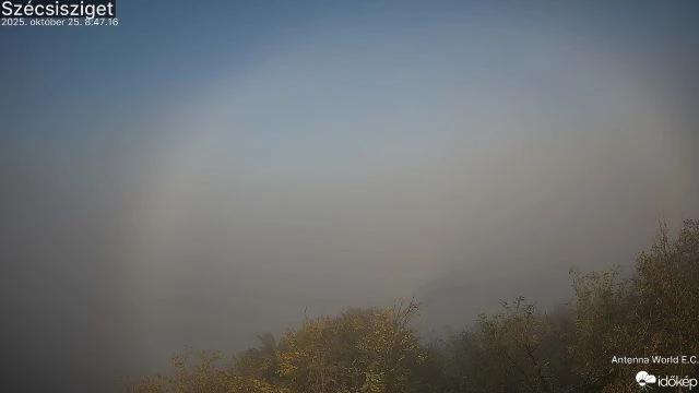 Ködív és glória jelent meg délnyugaton