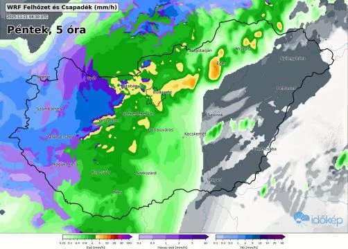 Éjjel nyugaton és a Bakonyban már havazni fog